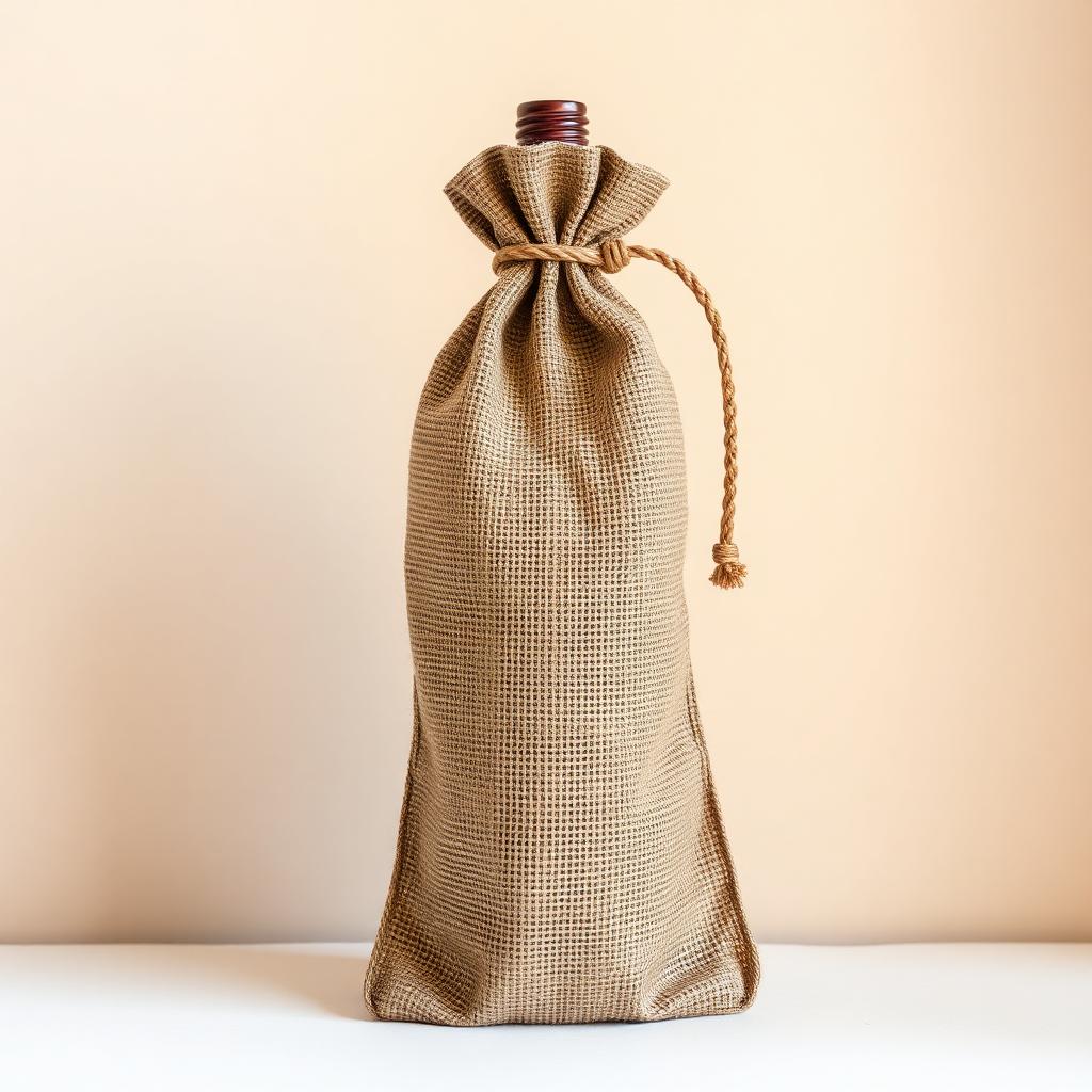 Jute Wine Bottle Bag