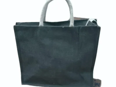 10kg Dark Gray Plain Jute Shopping Bag