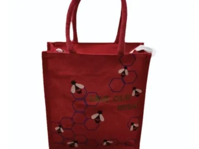 10kg Red Printed Jute Bag