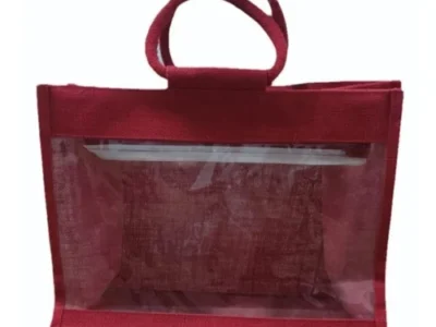 12Kg Maroon Jute Carry Bag
