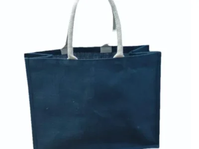 5kg Blue Plain Jute Shopping Bag
