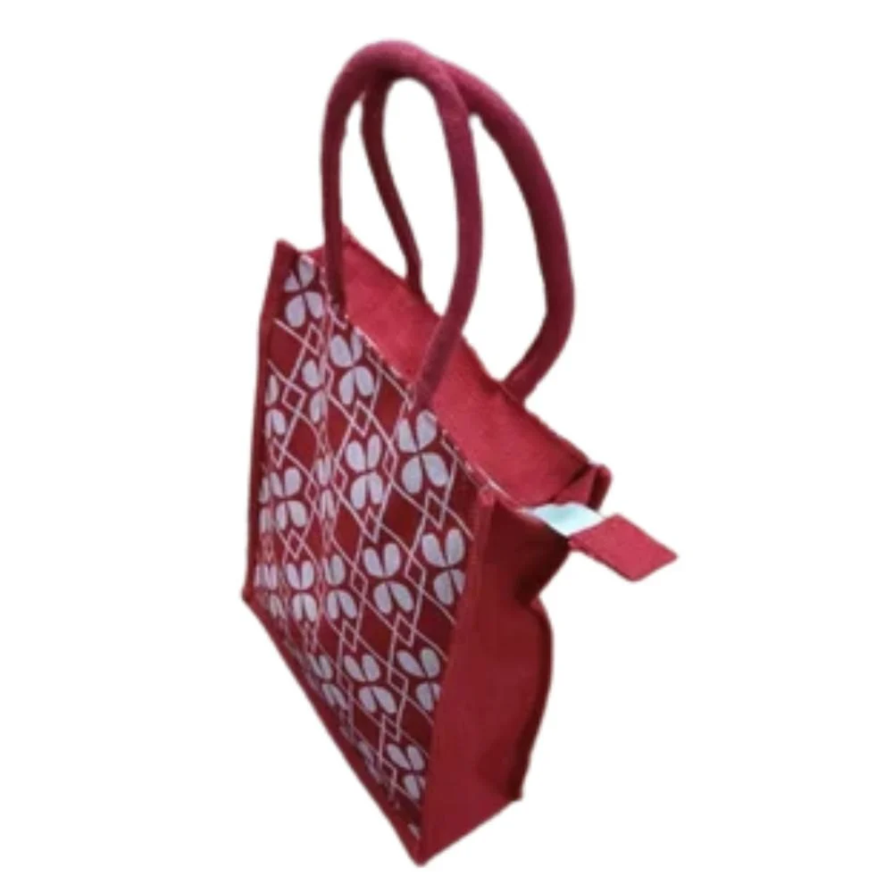 7kg Red Printed Jute Bag - Image 3