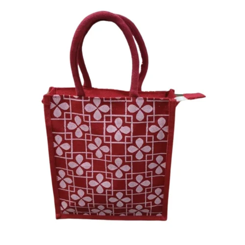 7kg Red Printed Jute Bag