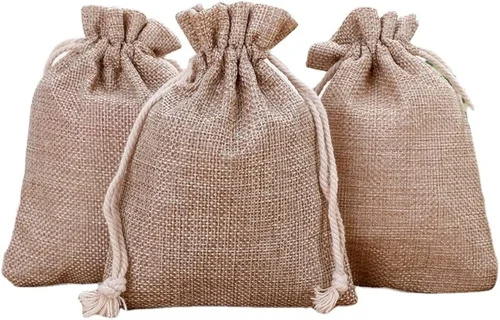 Jute Drawstring Bag